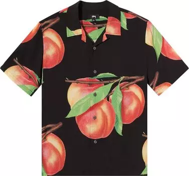 Рубашка Stussy Peach Pattern Shirt 'Black', черный