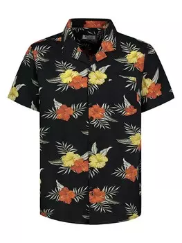 Рубашка Sublevel, цвет schwarz/orange/gelb