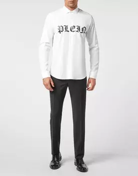 Рубашка Sugar Daddy Cut LS Gothic Plein Philipp Plein, белый