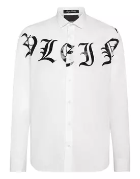 Рубашка Sugar Daddy Cut LS Gothic Plein Philipp Plein, белый