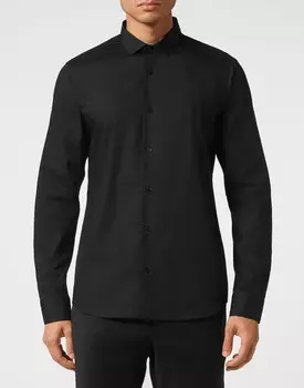 Рубашка Sugar Daddy Cut LS Skull&Bones Philipp Plein, черный