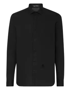 Рубашка Sugar Daddy Cut LS Skull&Bones Philipp Plein, черный