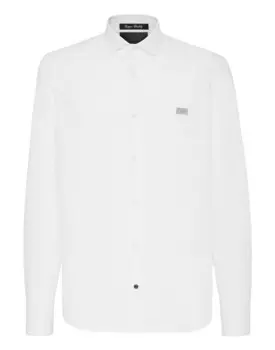 Рубашка Sugar Daddy Cut LS Snake Philipp Plein, белый