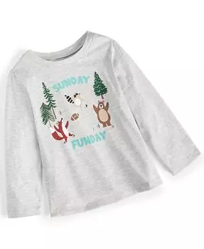 Рубашка Sunday Funday для маленьких мальчиков First Impressions, серый