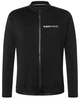 Рубашка super.natural fr Herren aus Merino, черный