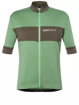 Рубашка super.natural Merino Fahrradtrikot, зеленый
