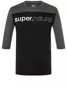 Рубашка super.natural Merino T Shirt, черный