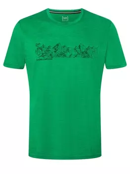 Рубашка super.natural Merino T Shirt, зеленый