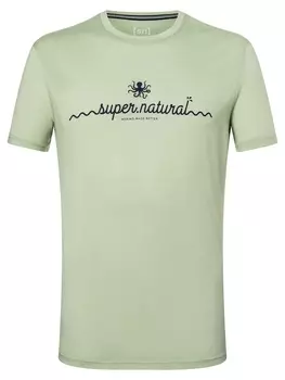 Рубашка super.natural Merino T Shirt, зеленый