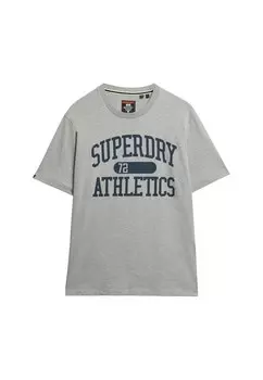 Рубашка Superdry Athletic Essentials, пятнистый серый