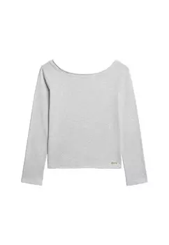 Рубашка Superdry Bardot, пятнистый серый