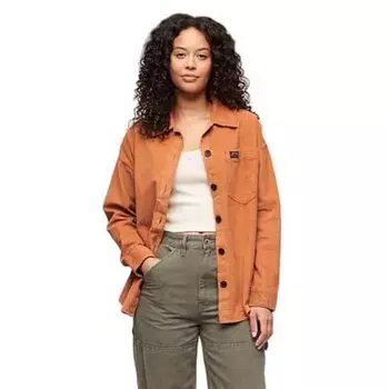 Рубашка Superdry Chunky Cord, коричневый