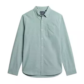 Рубашка Superdry Cotton Oxford, зеленый
