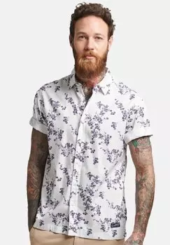 Рубашка Superdry, цвет optic blossom