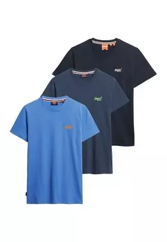 Рубашка Superdry Essential, цвет Blue/marine blue/Ultramarine blue