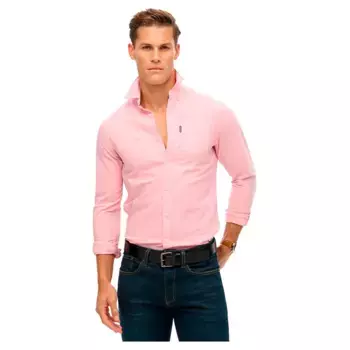 Рубашка Superdry Essentials Oxford, розовый
