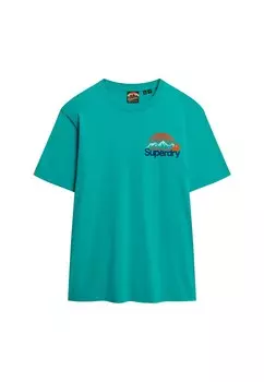 Рубашка Superdry Great Outdoors, цвет Blue/Turquoise/Cyan blue