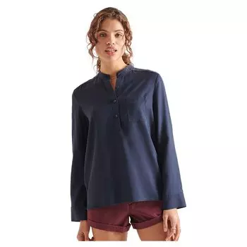 Рубашка Superdry Half Placket, синий