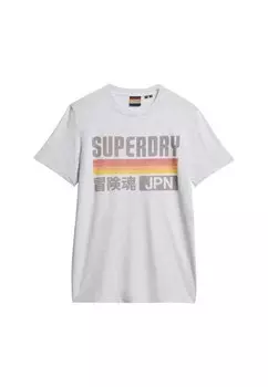 Рубашка Superdry Japan, цвет mottled white