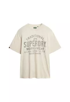 Рубашка Superdry, кремовый