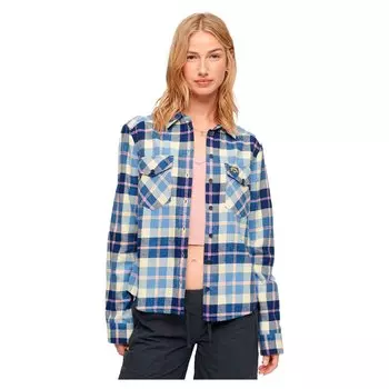 Рубашка Superdry Lumberjack Check Flannel, синий