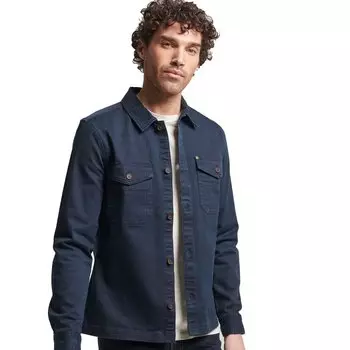 Рубашка Superdry Merchant Herringbone, синий