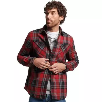 Рубашка Superdry Merchant Quilted, красный