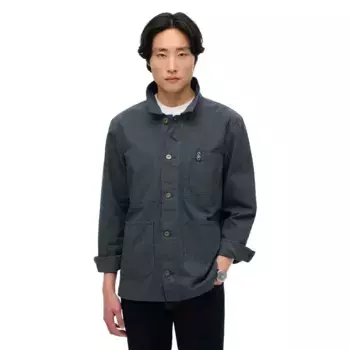 Рубашка Superdry Merchant Stripe Worker, серый