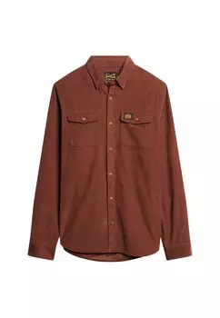 Рубашка Superdry Regular fit Button Up Trailsman, цвет Auburn