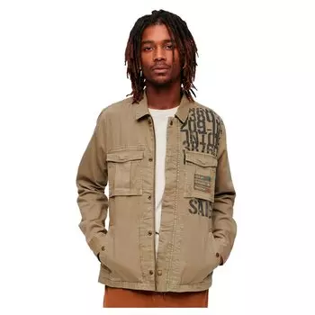 Рубашка Superdry Ringspun Jurney, бежевый