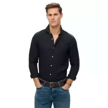 Рубашка Superdry Sd Embroidered Vacation Linen, черный