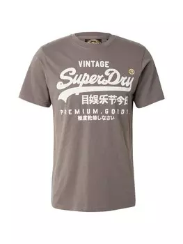 Рубашка Superdry, серо-коричневый