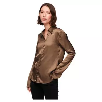 Рубашка Superdry Studios Satin Seventies, коричневый