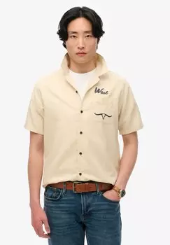 Рубашка Superdry, светло-желтый