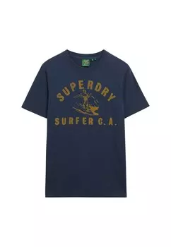 Рубашка Superdry, темно-синий