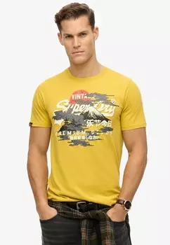 Рубашка Superdry Tokyo, желтый