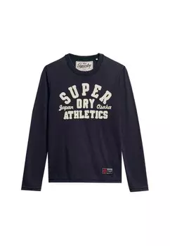 Рубашка Superdry Vintage Athletic, морской синий