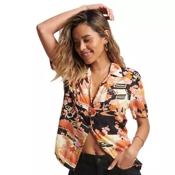 Рубашка Superdry Vintage Beach Resort, оранжевый