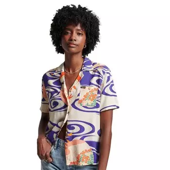 Рубашка Superdry Vintage Beach Resort, разноцветный