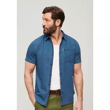 Рубашка Superdry Vintage Loom, синий