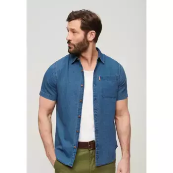 Рубашка Superdry Vintage Loom, синий