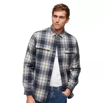Рубашка Superdry Wool Miller, синий