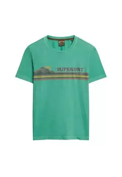 Рубашка Superdry, зеленый