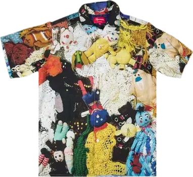 Рубашка Supreme Mike Kelley More Love Hours Than Can Ever Be Repaid Rayon Shirt 'Multi', разноцветный