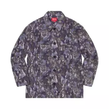 Рубашка Supreme Paisley Fleece Shirt Purple, фиолетовый