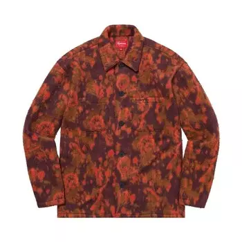 Рубашка Supreme Paisley Fleece Shirt Red, красный
