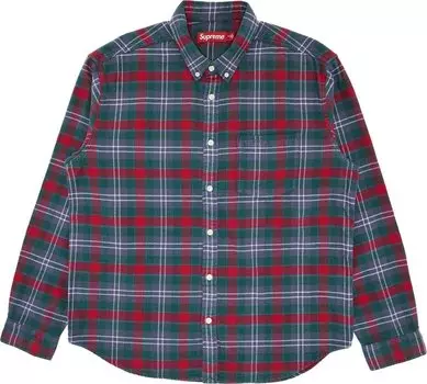 Рубашка Supreme Plaid Flannel 'Slate', синий