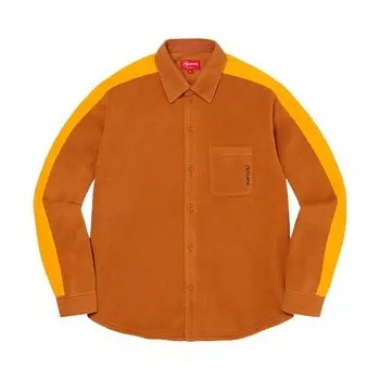 Рубашка Supreme Polartec Shirt Rust, оранжевый