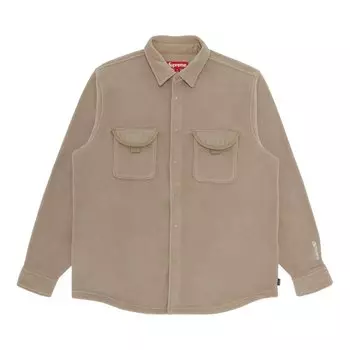Рубашка Supreme Polartec 'Tan', загар