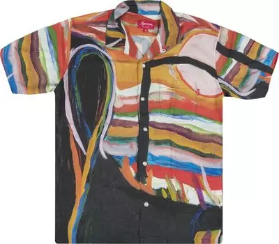 Рубашка Supreme Reaper Rayon Short-Sleeve Shirt 'Black', черный